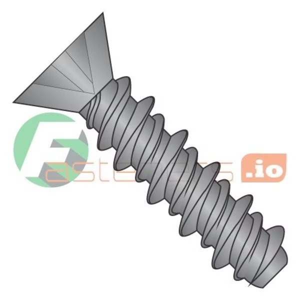 Thread Cutting Screw, #4 x 1/2 in, Zinc Plated Steel Flat Head Phillips Drive, 10000 PK, Newport Fasteners, Mfr#: 580224